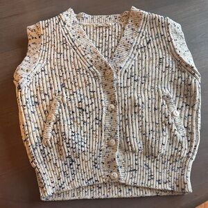 Misha & Puff Fisherman Confetti Vest in 100% Pima Cotton. Sz S/XS
